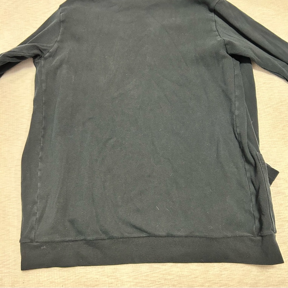 American Apparel Black Cardigan Sweater Size XS Pockets FLAW - Picture 6 of 6